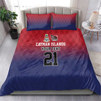 Cayman Islands Cricket Custom Bedding Set Classic Coat of Arms Sporty - Wonder Print Shop