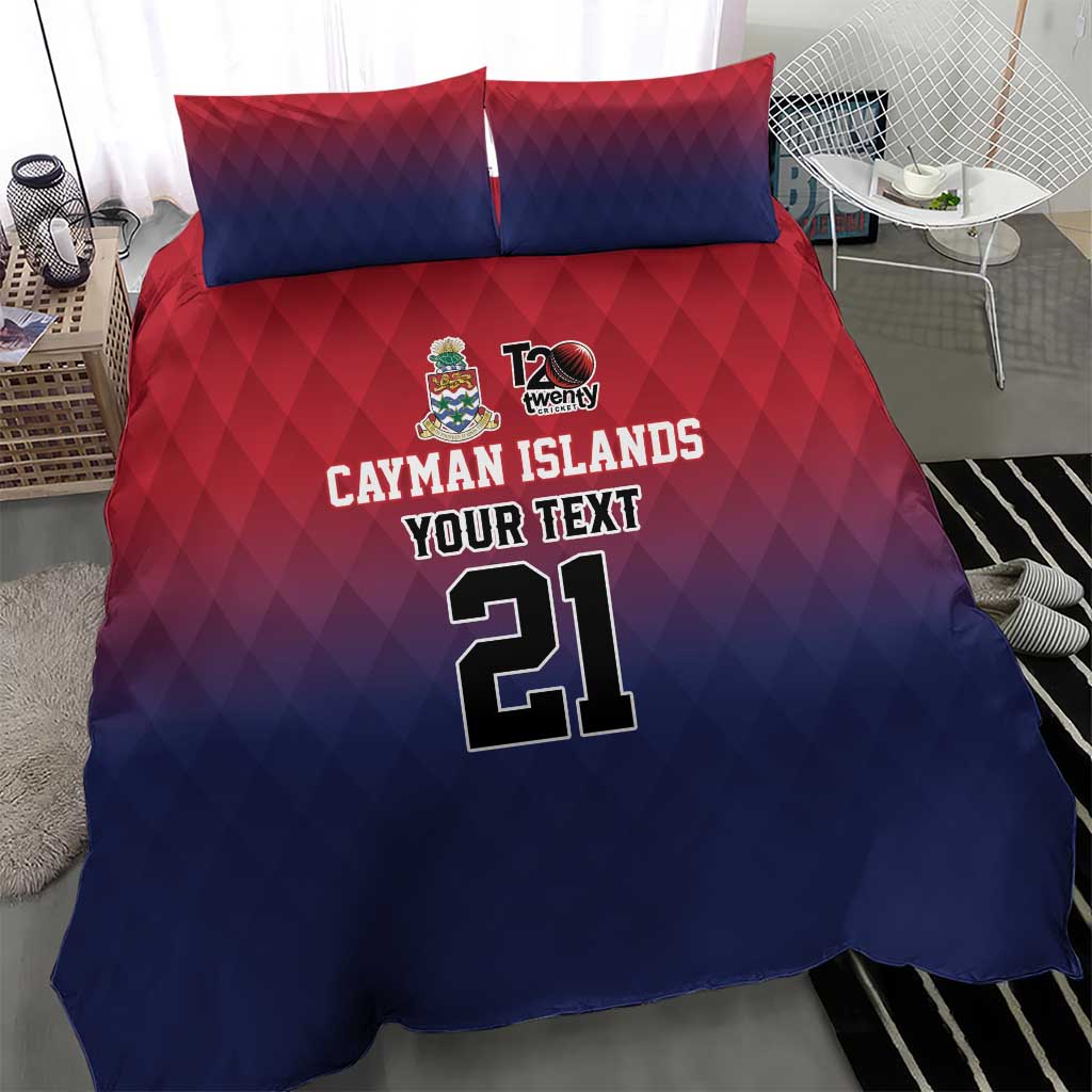 Cayman Islands Cricket Custom Bedding Set Classic Coat of Arms Sporty - Wonder Print Shop