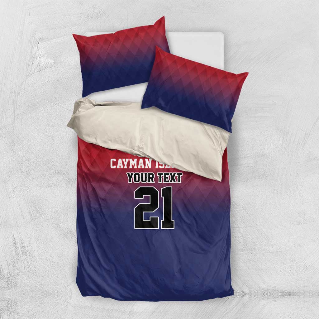 Cayman Islands Cricket Custom Bedding Set Classic Coat of Arms Sporty - Wonder Print Shop