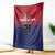 Cayman Islands Cricket Custom Blanket Classic Coat of Arms Sporty - Wonder Print Shop