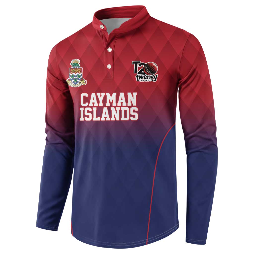Cayman Islands Cricket Custom Button Sweatshirt Classic Coat of Arms Sporty - Wonder Print Shop