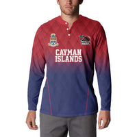 Cayman Islands Cricket Custom Button Sweatshirt Classic Coat of Arms Sporty - Wonder Print Shop