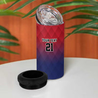 Cayman Islands Cricket Custom 4 in 1 Can Cooler Tumbler Classic Coat of Arms Sporty - Wonder Print Shop