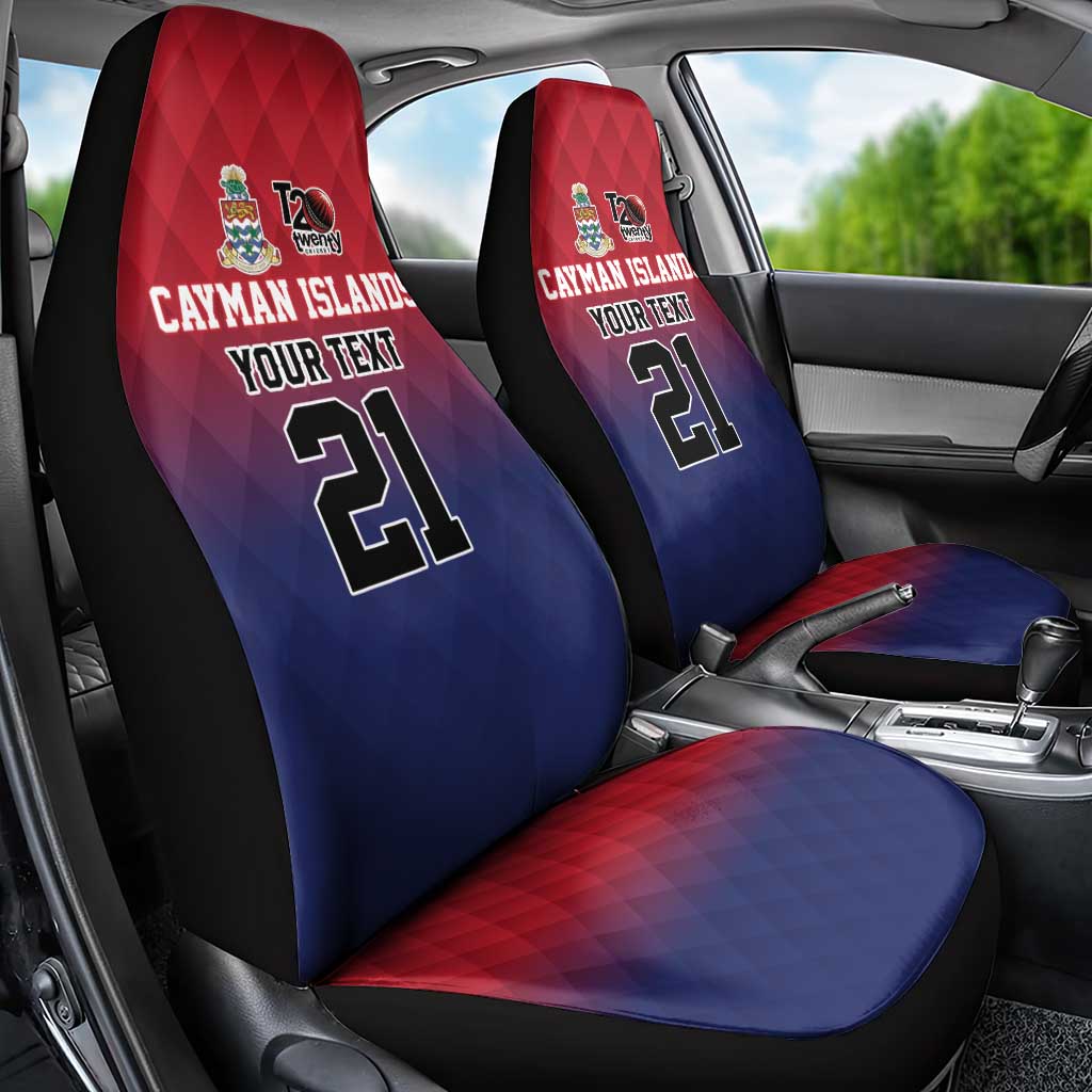 Cayman Islands Cricket Custom Car Seat Cover Classic Coat of Arms Sporty - Wonder Print Shop
