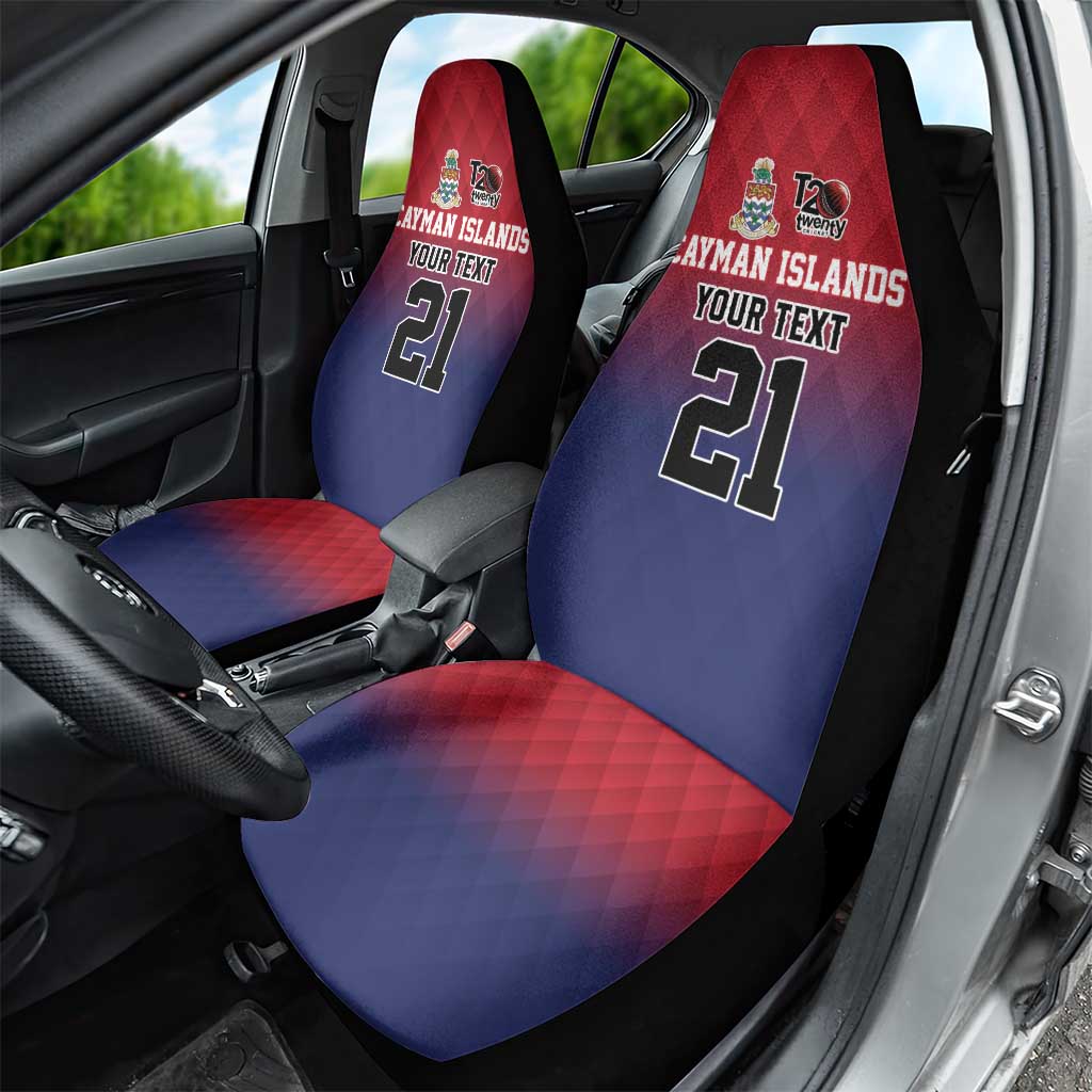 Cayman Islands Cricket Custom Car Seat Cover Classic Coat of Arms Sporty - Wonder Print Shop