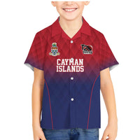 Cayman Islands Cricket Custom Family Matching Mermaid Dress and Hawaiian Shirt Classic Coat of Arms Sporty - Wonder Print Shop