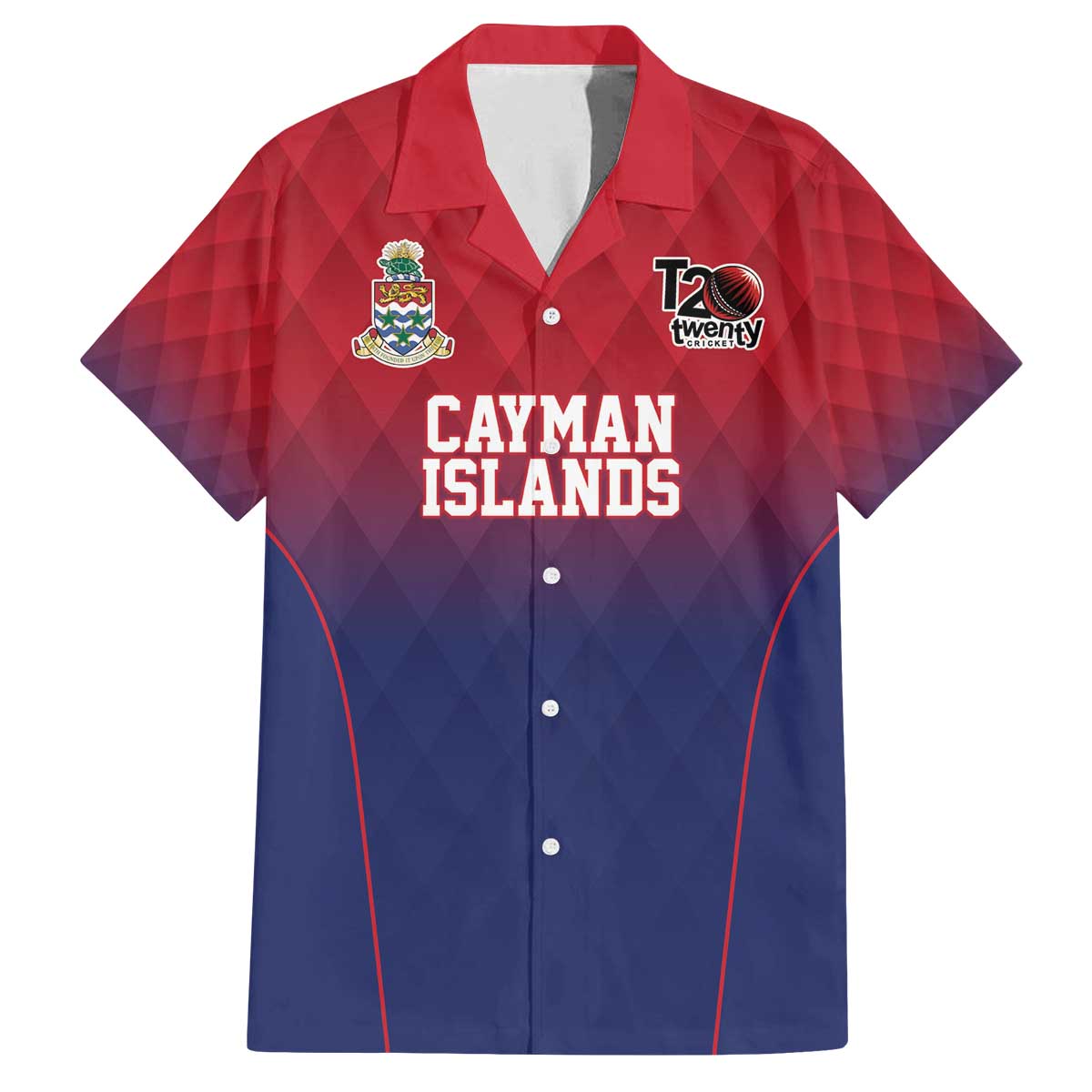 Cayman Islands Cricket Custom Family Matching Off The Shoulder Long Sleeve Dress and Hawaiian Shirt Classic Coat of Arms Sporty - Wonder Print Shop