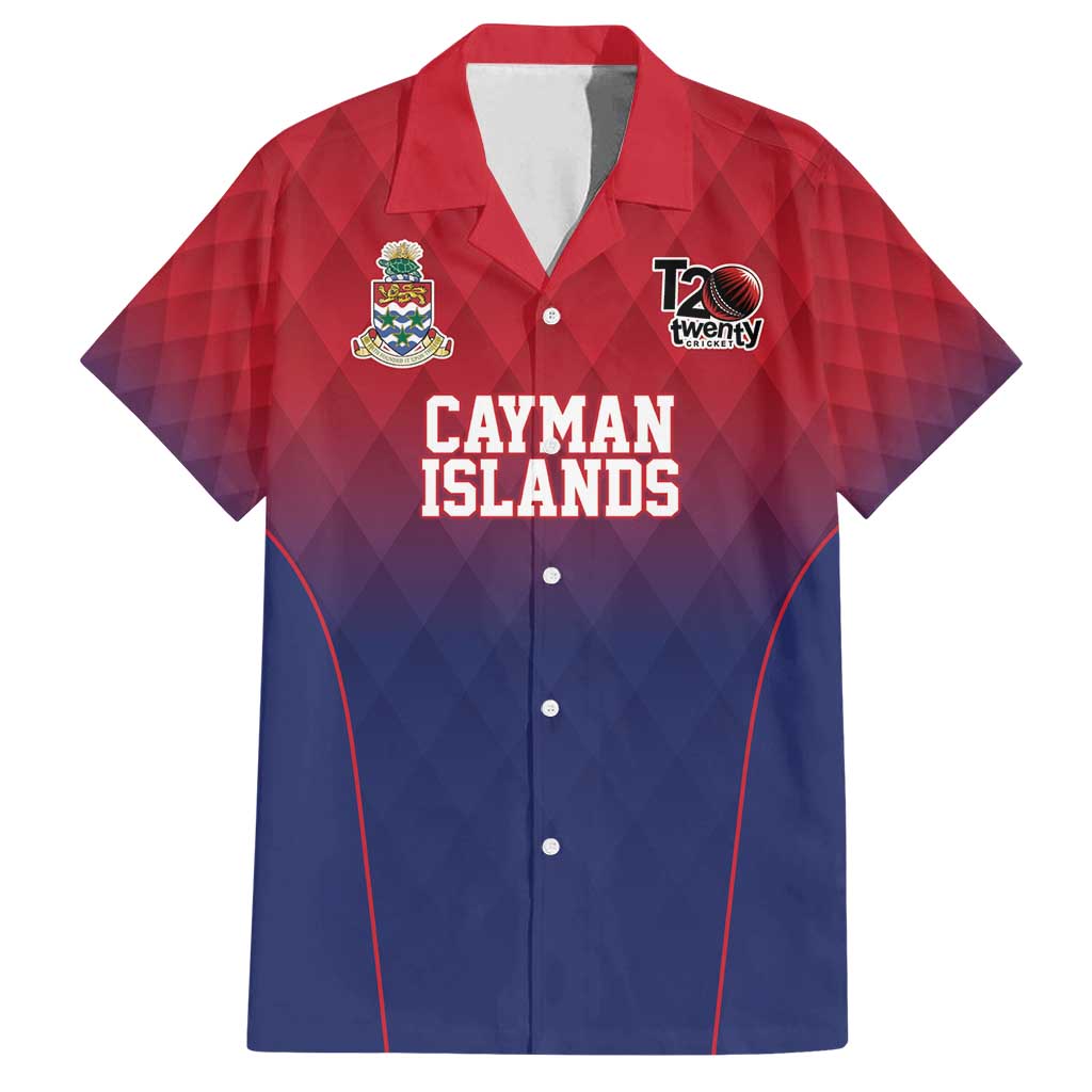 Cayman Islands Cricket Custom Family Matching Off Shoulder Short Dress and Hawaiian Shirt Classic Coat of Arms Sporty - Wonder Print Shop