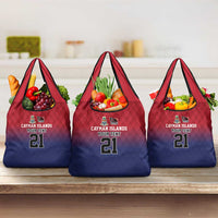 Cayman Islands Cricket Custom Grocery Bag Classic Coat of Arms Sporty - Wonder Print Shop