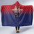 Cayman Islands Cricket Custom Hooded Blanket Classic Coat of Arms Sporty - Wonder Print Shop