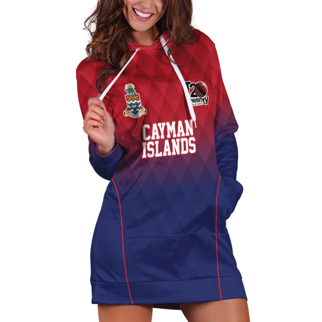 Cayman Islands Cricket Custom Hoodie Dress Classic Coat of Arms Sporty - Wonder Print Shop