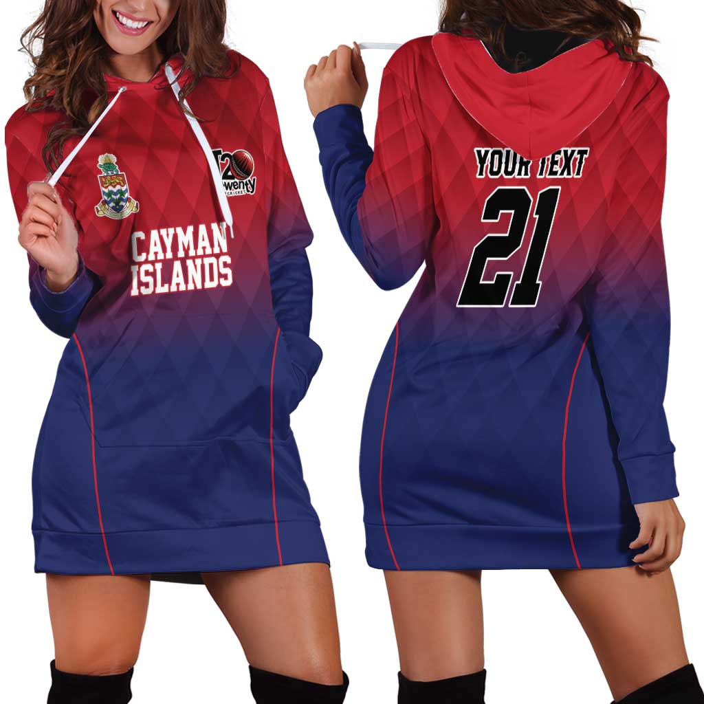 Cayman Islands Cricket Custom Hoodie Dress Classic Coat of Arms Sporty - Wonder Print Shop