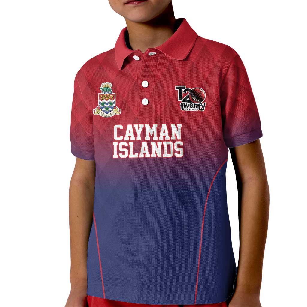 Cayman Islands Cricket Custom Kid Polo Shirt Classic Coat of Arms Sporty - Wonder Print Shop