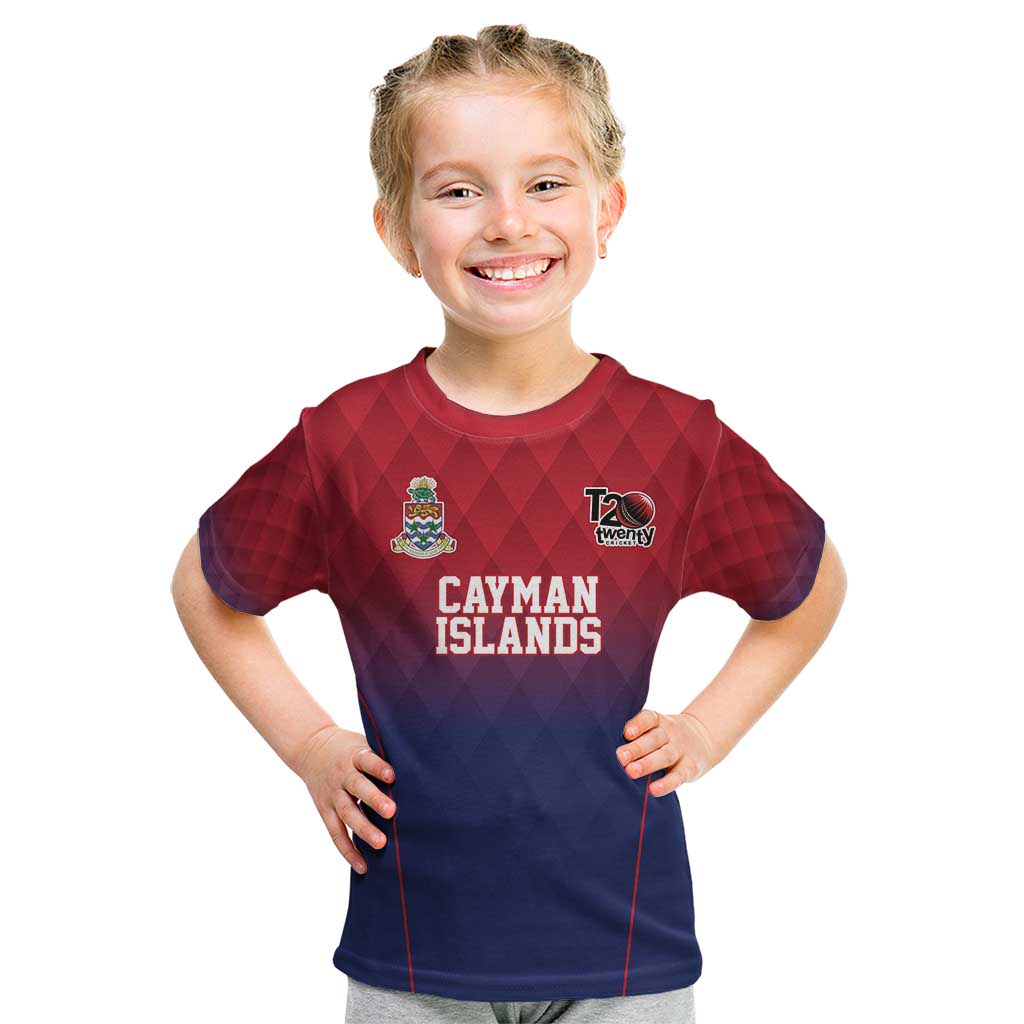 Cayman Islands Cricket Custom Kid T Shirt Classic Coat of Arms Sporty - Wonder Print Shop
