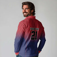 Cayman Islands Cricket Custom Long Sleeve Polo Shirt Classic Coat of Arms Sporty - Wonder Print Shop