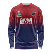 Cayman Islands Cricket Custom Long Sleeve Shirt Classic Coat of Arms Sporty - Wonder Print Shop