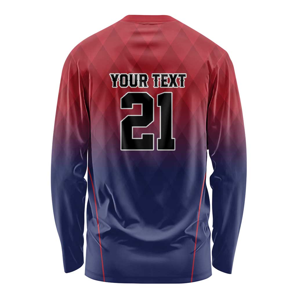 Cayman Islands Cricket Custom Long Sleeve Shirt Classic Coat of Arms Sporty - Wonder Print Shop