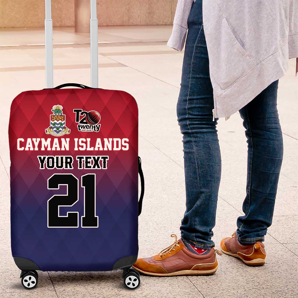 Cayman Islands Cricket Custom Luggage Cover Classic Coat of Arms Sporty - Wonder Print Shop