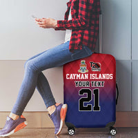 Cayman Islands Cricket Custom Luggage Cover Classic Coat of Arms Sporty - Wonder Print Shop