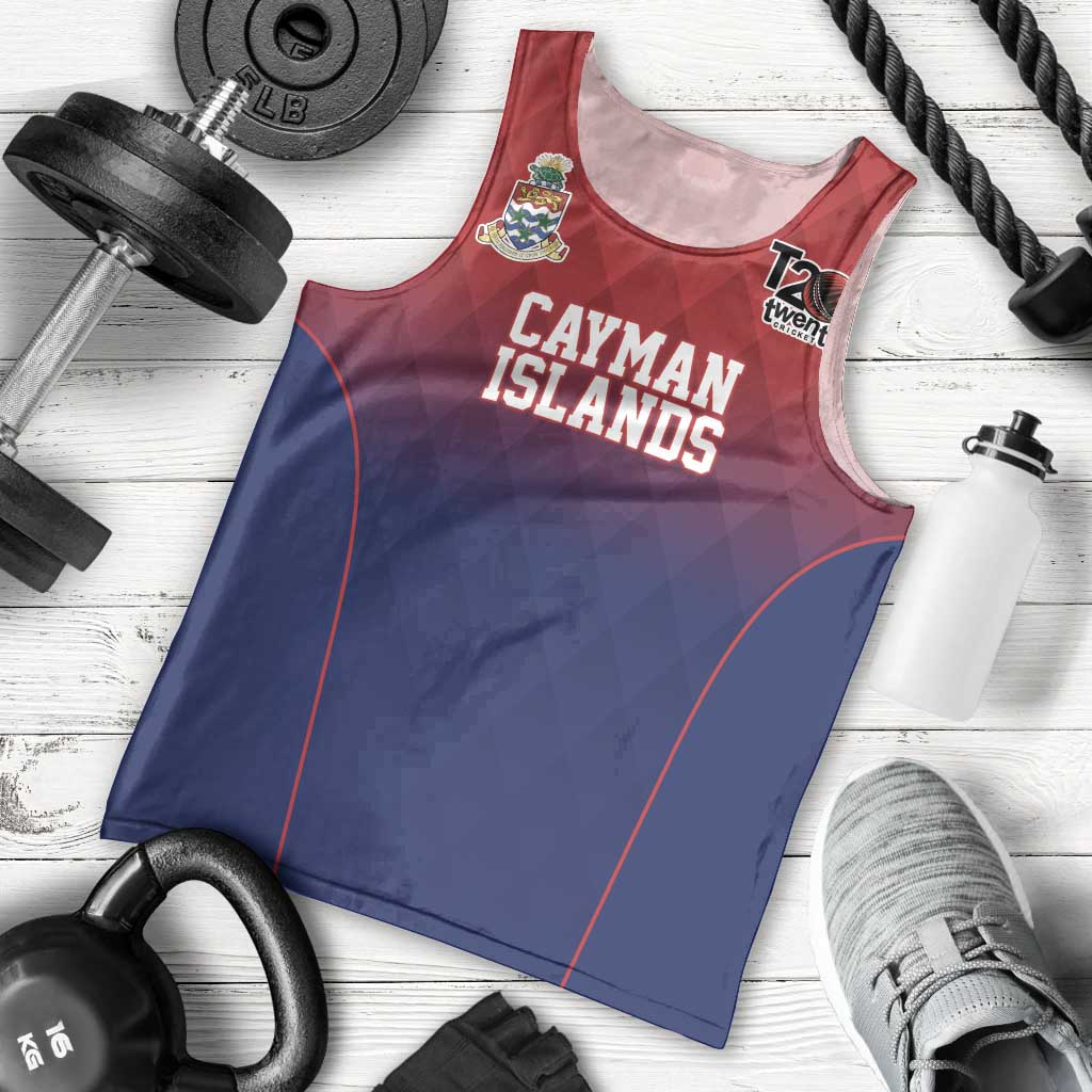 Cayman Islands Cricket Custom Men Tank Top Classic Coat of Arms Sporty - Wonder Print Shop