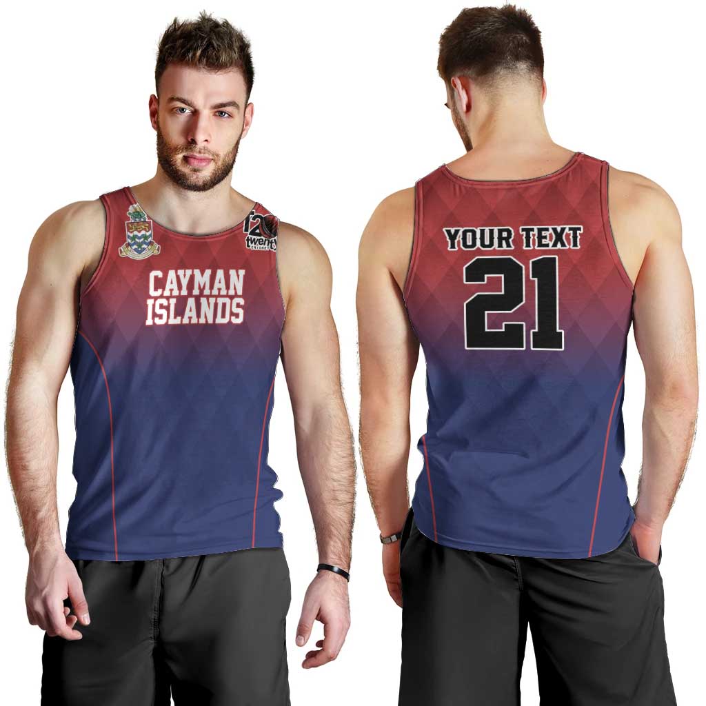 Cayman Islands Cricket Custom Men Tank Top Classic Coat of Arms Sporty - Wonder Print Shop