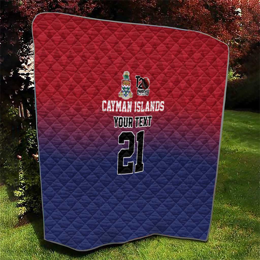 Cayman Islands Cricket Custom Quilt Classic Coat of Arms Sporty - Wonder Print Shop