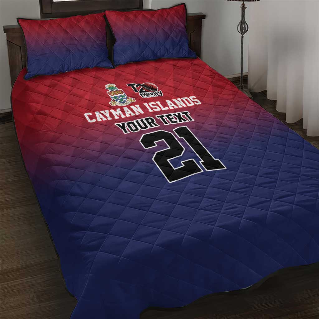 Cayman Islands Cricket Custom Quilt Bed Set Classic Coat of Arms Sporty - Wonder Print Shop