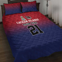 Cayman Islands Cricket Custom Quilt Bed Set Classic Coat of Arms Sporty - Wonder Print Shop