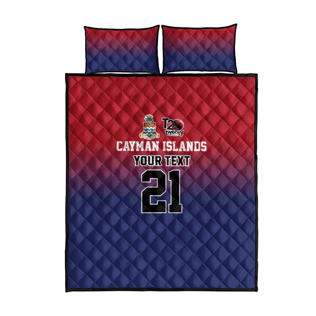 Cayman Islands Cricket Custom Quilt Bed Set Classic Coat of Arms Sporty - Wonder Print Shop