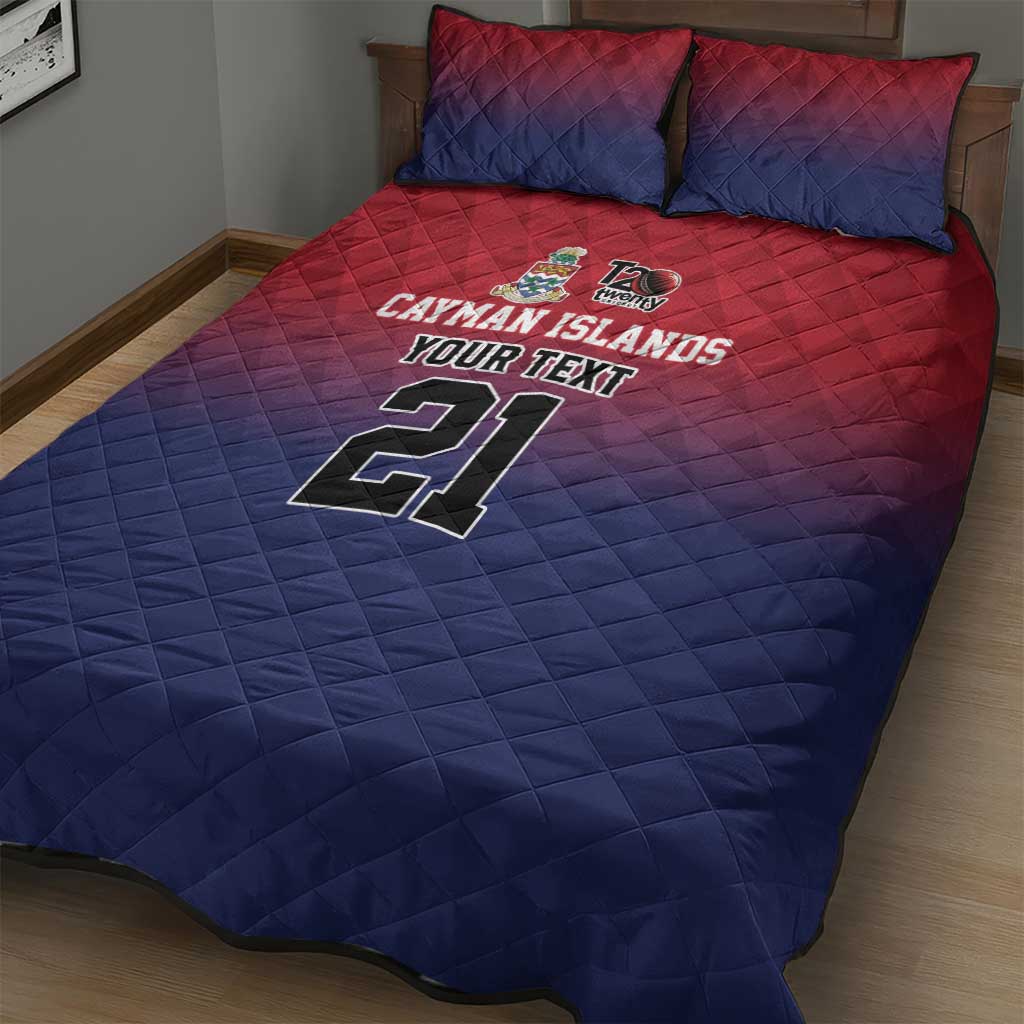 Cayman Islands Cricket Custom Quilt Bed Set Classic Coat of Arms Sporty - Wonder Print Shop