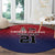 Cayman Islands Cricket Custom Round Carpet Classic Coat of Arms Sporty - Wonder Print Shop