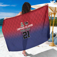 Cayman Islands Cricket Custom Sarong Classic Coat of Arms Sporty - Wonder Print Shop