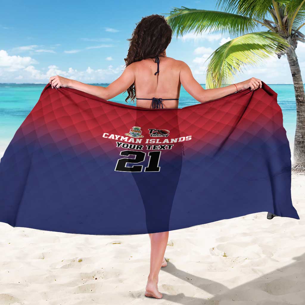 Cayman Islands Cricket Custom Sarong Classic Coat of Arms Sporty - Wonder Print Shop