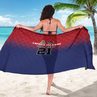 Cayman Islands Cricket Custom Sarong Classic Coat of Arms Sporty - Wonder Print Shop
