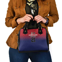 Cayman Islands Cricket Custom Shoulder Handbag Classic Coat of Arms Sporty - Wonder Print Shop