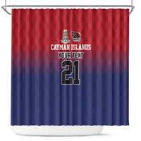 Cayman Islands Cricket Custom Shower Curtain Classic Coat of Arms Sporty - Wonder Print Shop