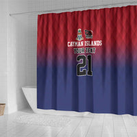 Cayman Islands Cricket Custom Shower Curtain Classic Coat of Arms Sporty - Wonder Print Shop