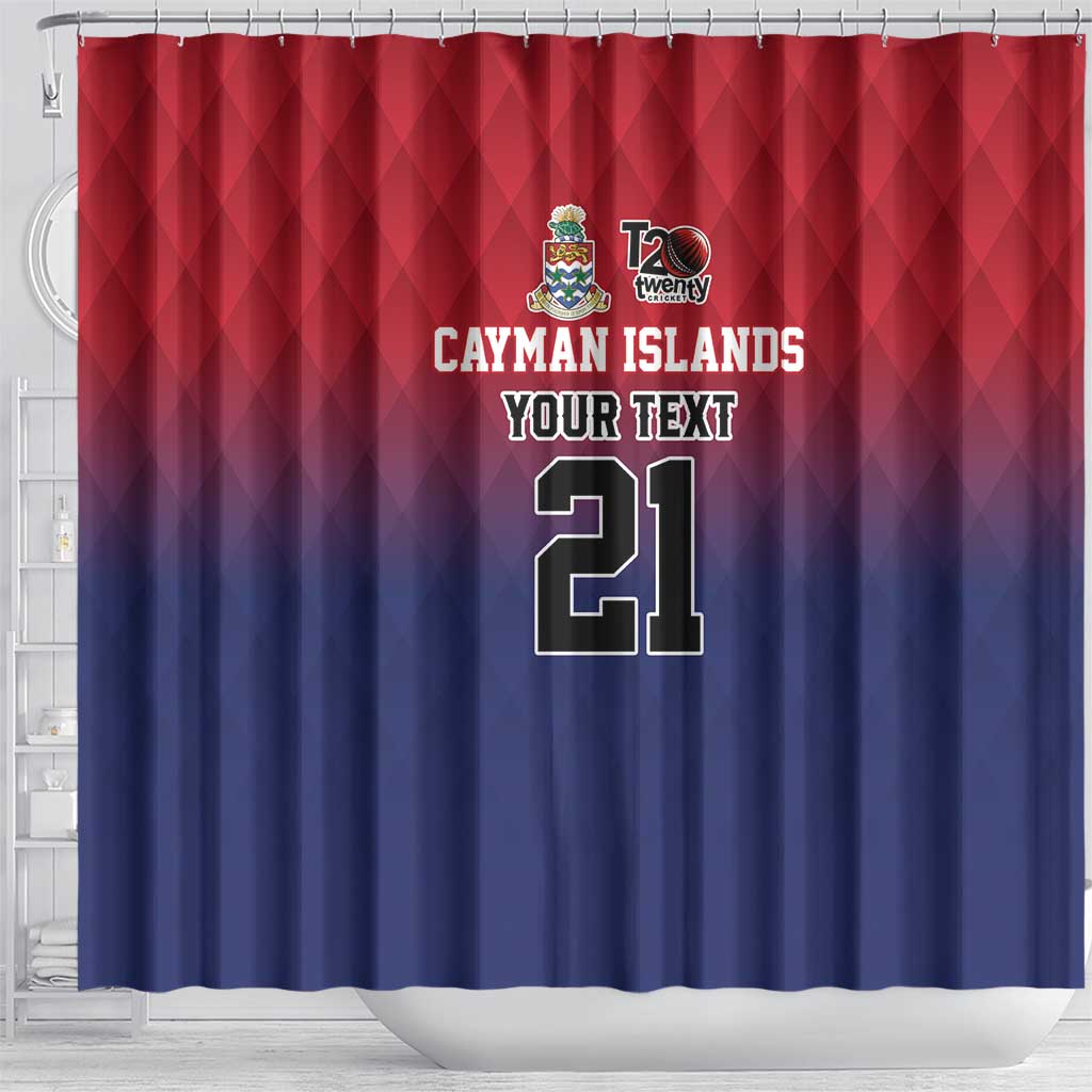 Cayman Islands Cricket Custom Shower Curtain Classic Coat of Arms Sporty - Wonder Print Shop