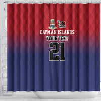 Cayman Islands Cricket Custom Shower Curtain Classic Coat of Arms Sporty - Wonder Print Shop