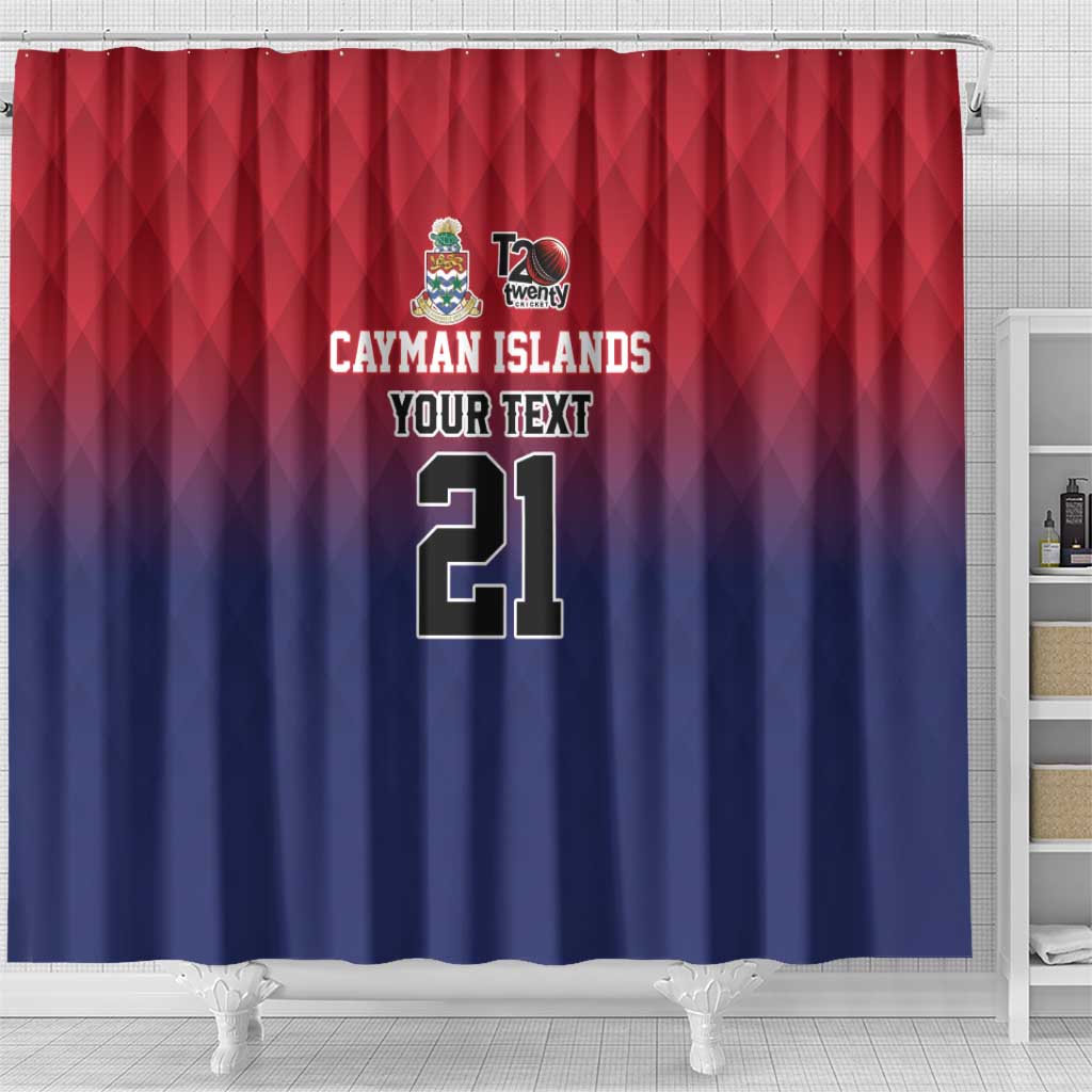 Cayman Islands Cricket Custom Shower Curtain Classic Coat of Arms Sporty - Wonder Print Shop