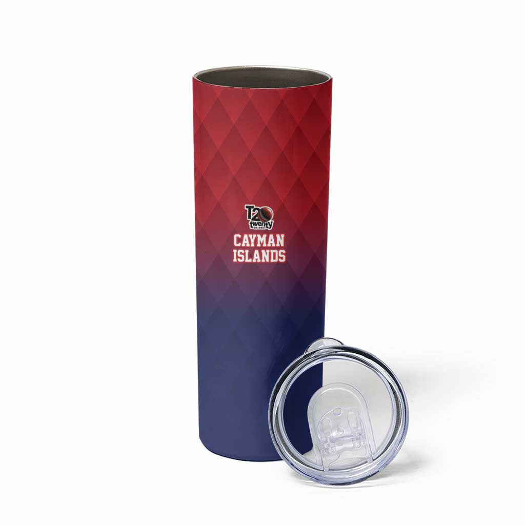 Cayman Islands Cricket Custom Skinny Tumbler Classic Coat of Arms Sporty - Wonder Print Shop