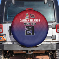 Cayman Islands Cricket Custom Spare Tire Cover Classic Coat of Arms Sporty - Wonder Print Shop