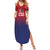 Cayman Islands Cricket Custom Summer Maxi Dress Classic Coat of Arms Sporty - Wonder Print Shop