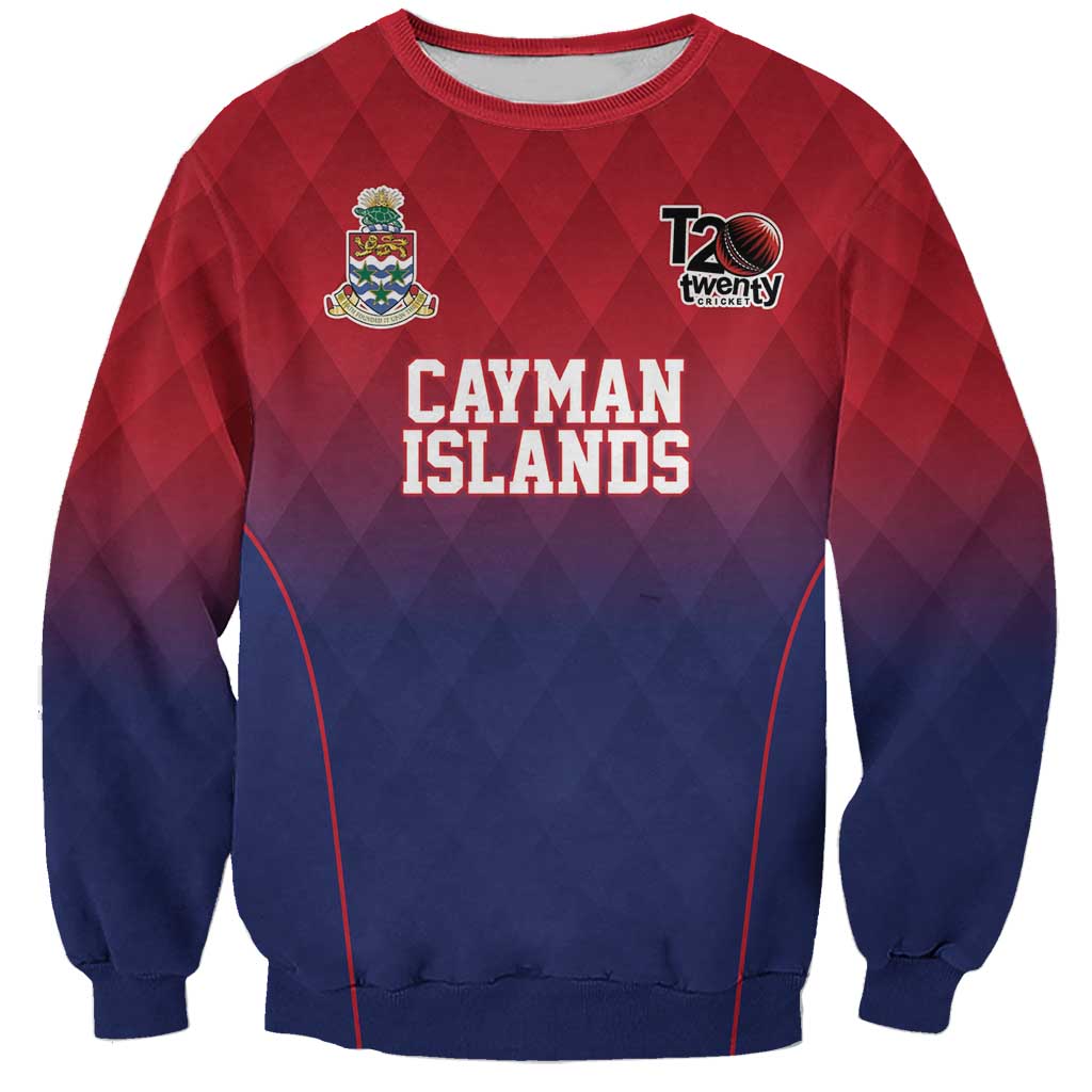 Cayman Islands Cricket Custom Sweatshirt Classic Coat of Arms Sporty - Wonder Print Shop
