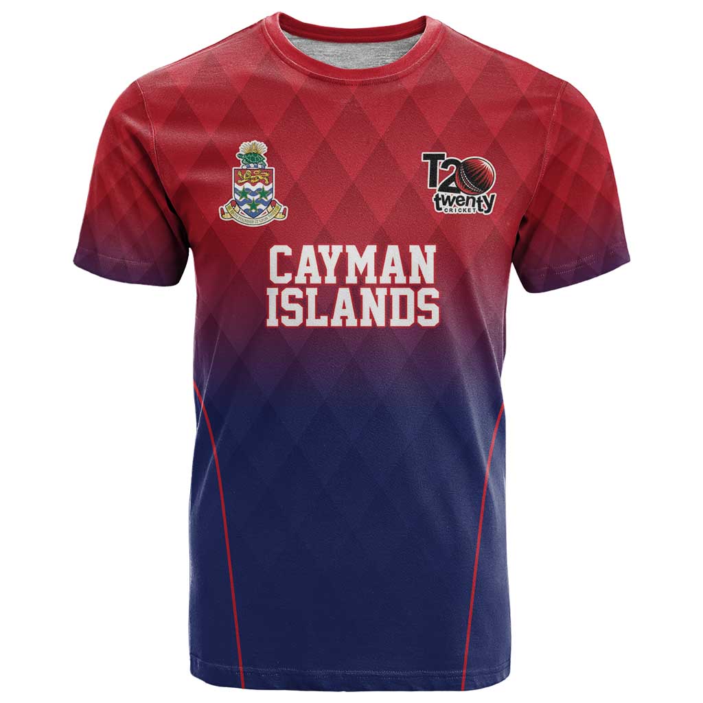 Cayman Islands Cricket Custom T Shirt Classic Coat of Arms Sporty - Wonder Print Shop
