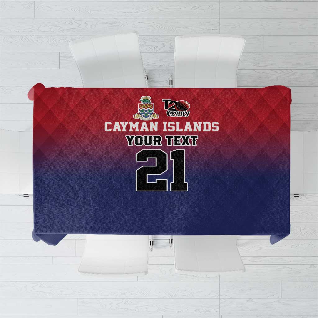 Cayman Islands Cricket Custom Tablecloth Classic Coat of Arms Sporty - Wonder Print Shop