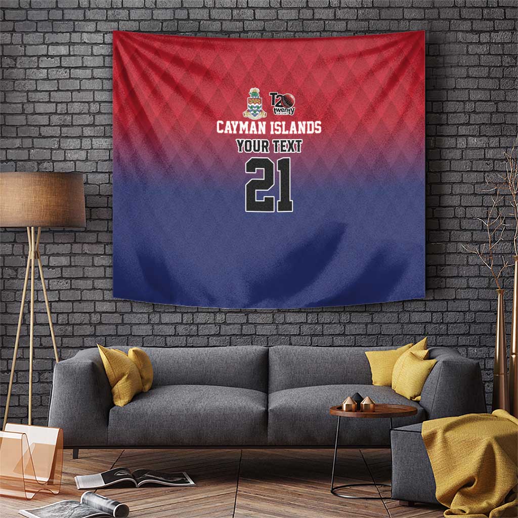 Cayman Islands Cricket Custom Tapestry Classic Coat of Arms Sporty - Wonder Print Shop