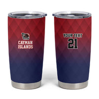 Cayman Islands Cricket Custom Tumbler Cup Classic Coat of Arms Sporty - Wonder Print Shop