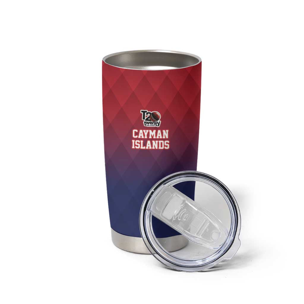 Cayman Islands Cricket Custom Tumbler Cup Classic Coat of Arms Sporty - Wonder Print Shop