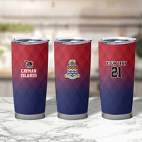Cayman Islands Cricket Custom Tumbler Cup Classic Coat of Arms Sporty - Wonder Print Shop